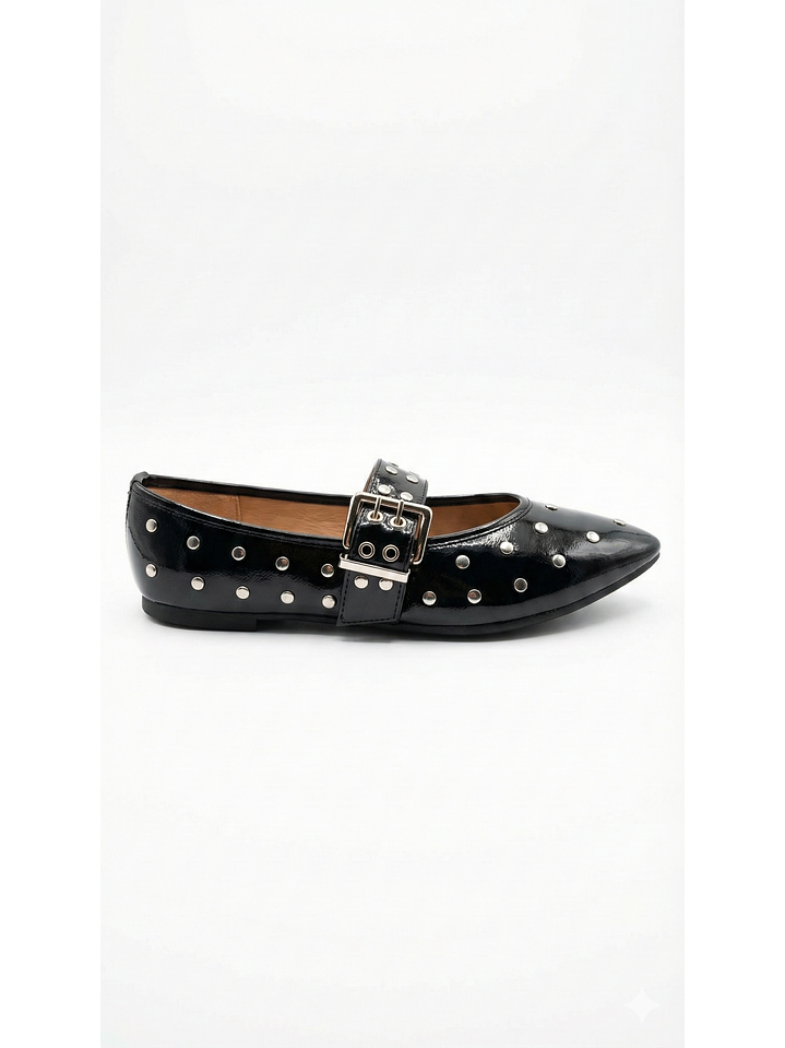 Ballerinas Mary jane suel Negro 2186H 1