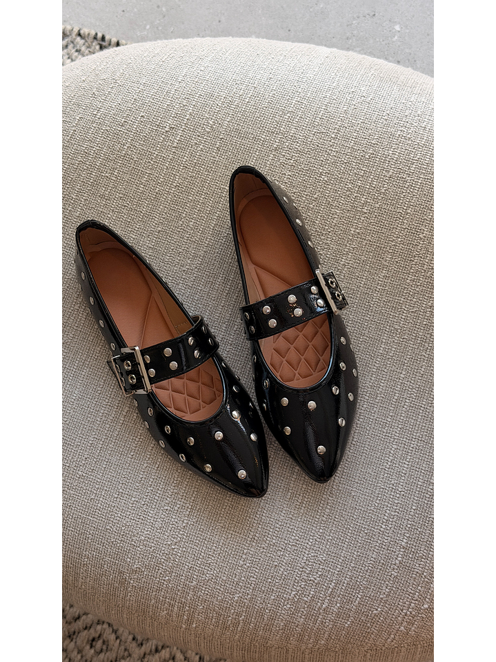 Ballerinas Mary jane suel Negro 2186H 2