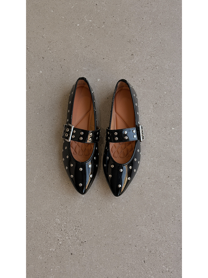 Ballerinas Mary jane suel Negro 2186H 3