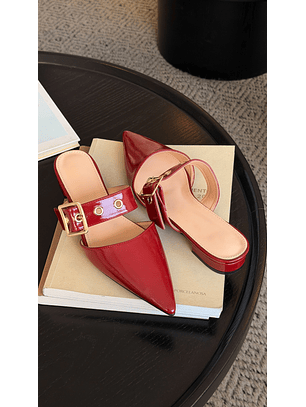 Puntillas Slingback suel burdeo  2151BR