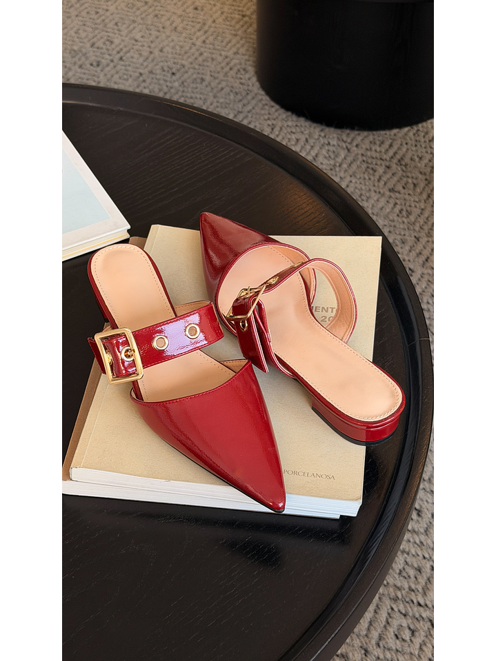 Puntillas Slingback suel burdeo  2151BR 2