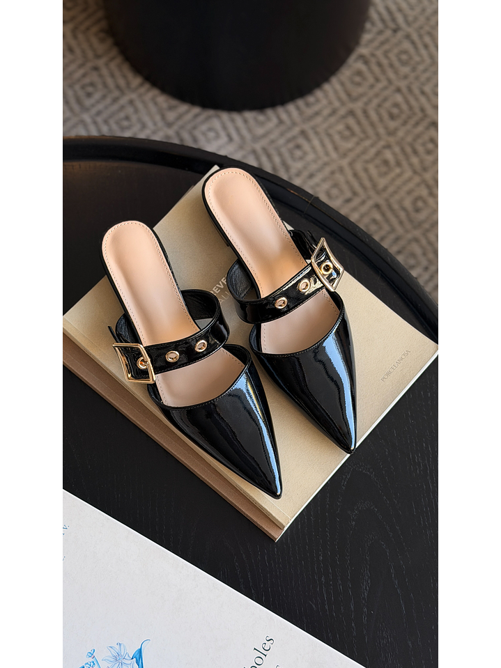 Puntillas Slingback suel Negro  2151H 2