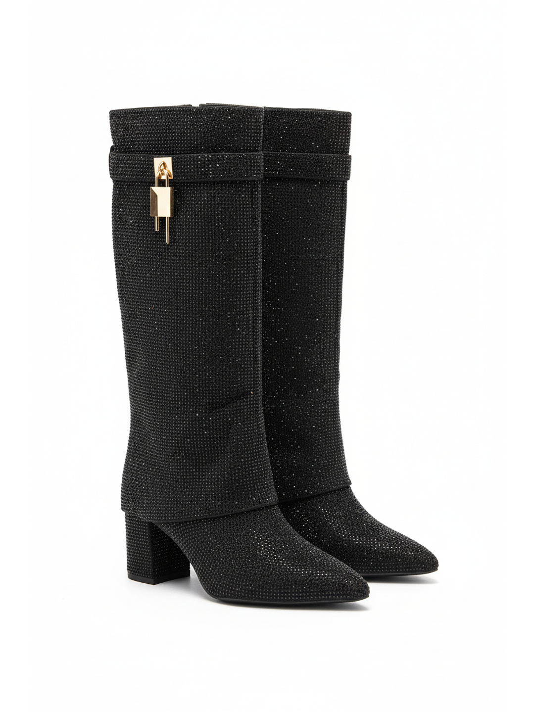 Botas Suel Brillos Negro T30 1