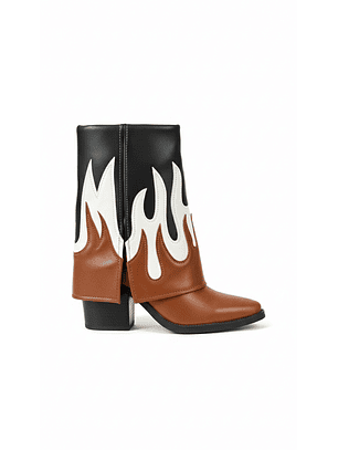 botas vaqueras suel negro/marrón 2633