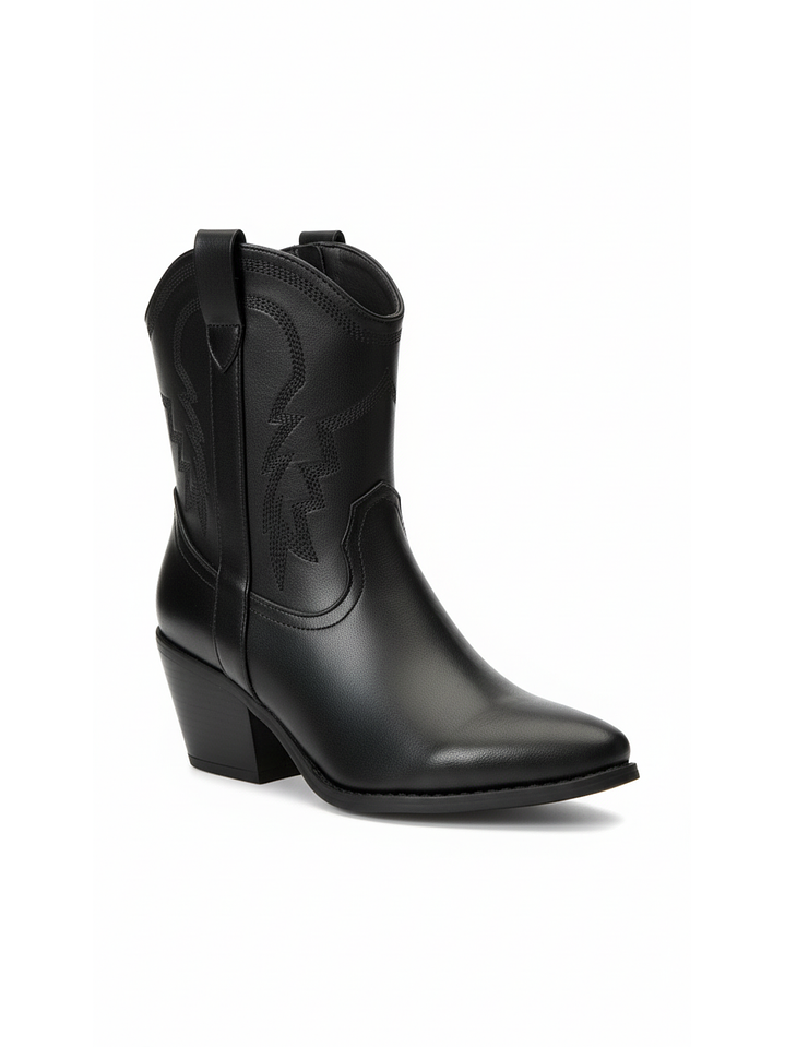 Botín vaquero suel negro 32 1