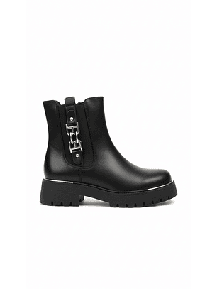 Botín suel negro 11-8