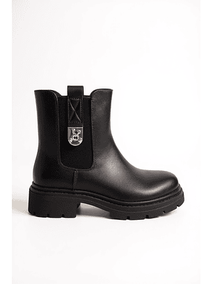 Botín suel negro Q-28