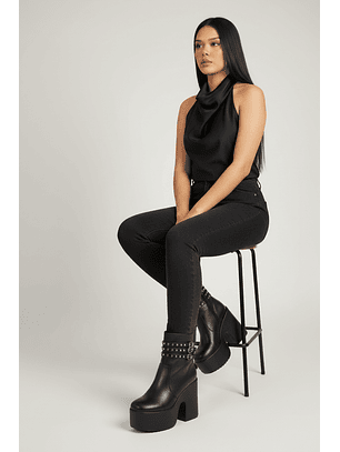 Botín suel negro 2606