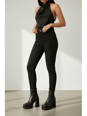 Botín suel negro Y29