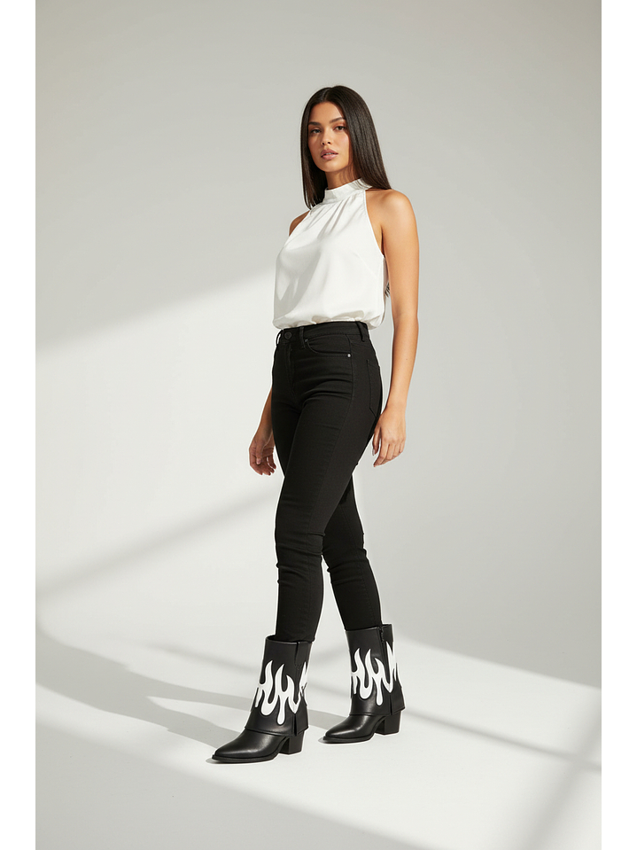 Botas vaqueras suel negro 2633 2