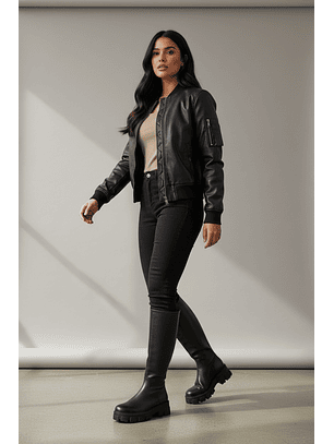 Botas altas suel negro 2-1