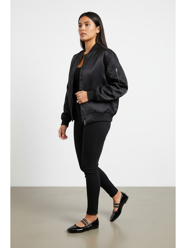 Ballerinas Mary jane suel Negro 2185H 2