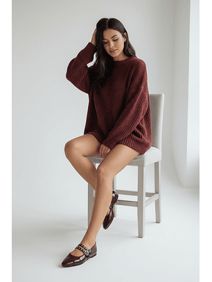 Ballerinas Mary jane suel Burdeo 2185BR