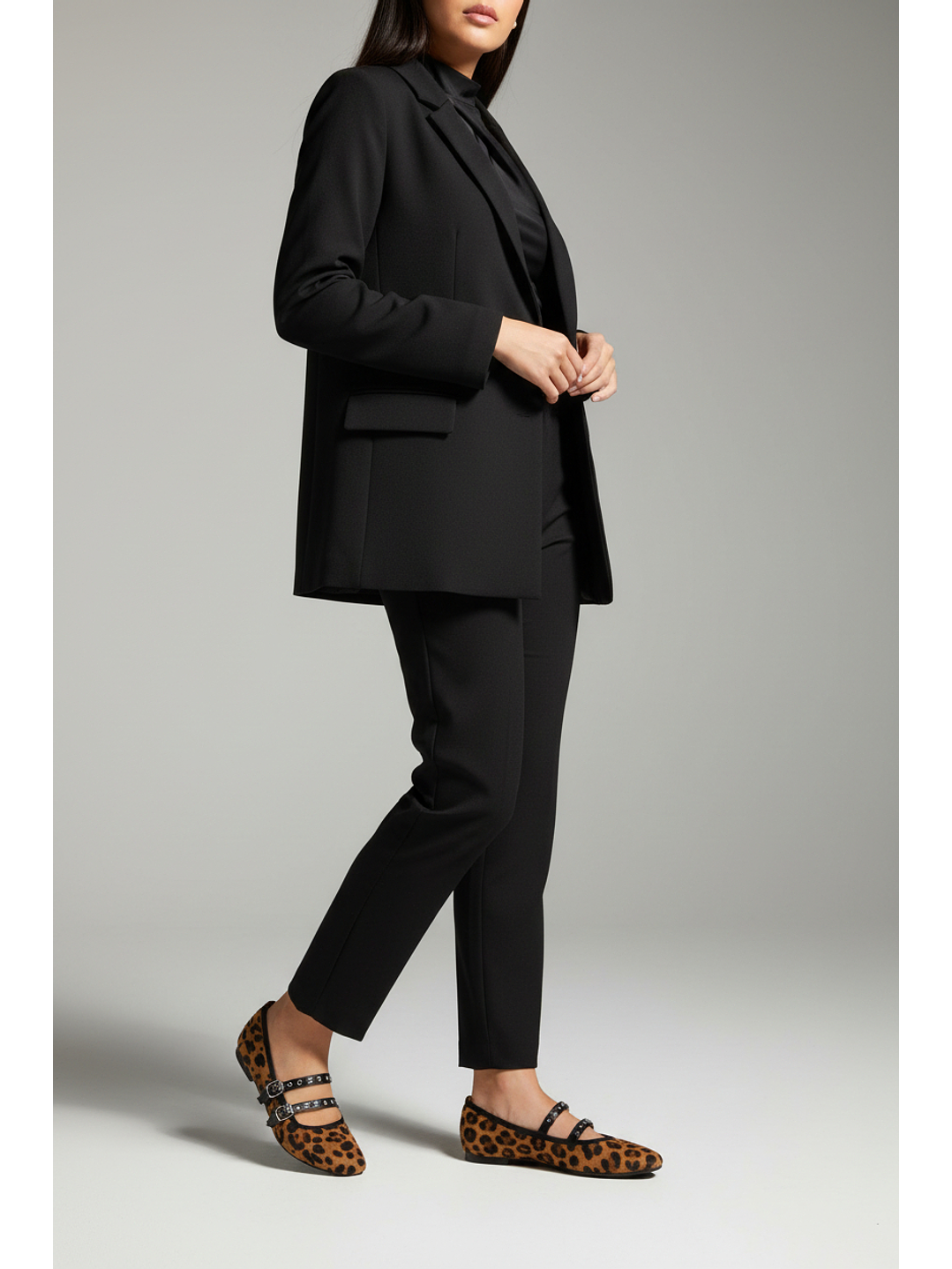 Ballerinas Mary jane suel Leopard 2185CO 2