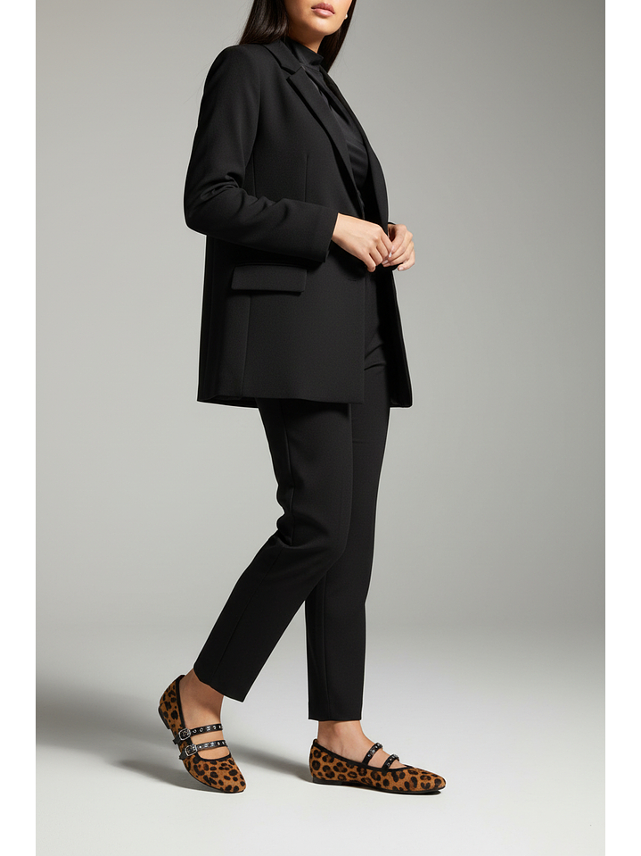 Ballerinas Mary jane suel Leopard 2185CO 2