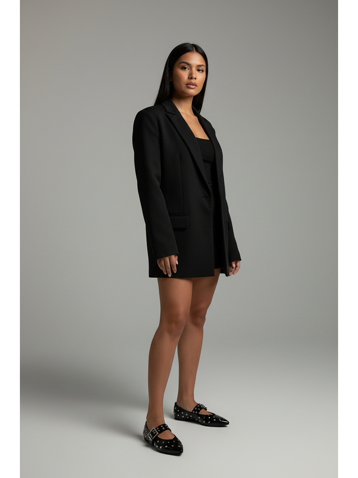 Ballerinas Mary jane suel Negro 2186H 2