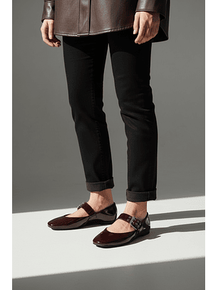 Ballerinas Mary jane suel Burdeo 2187BR