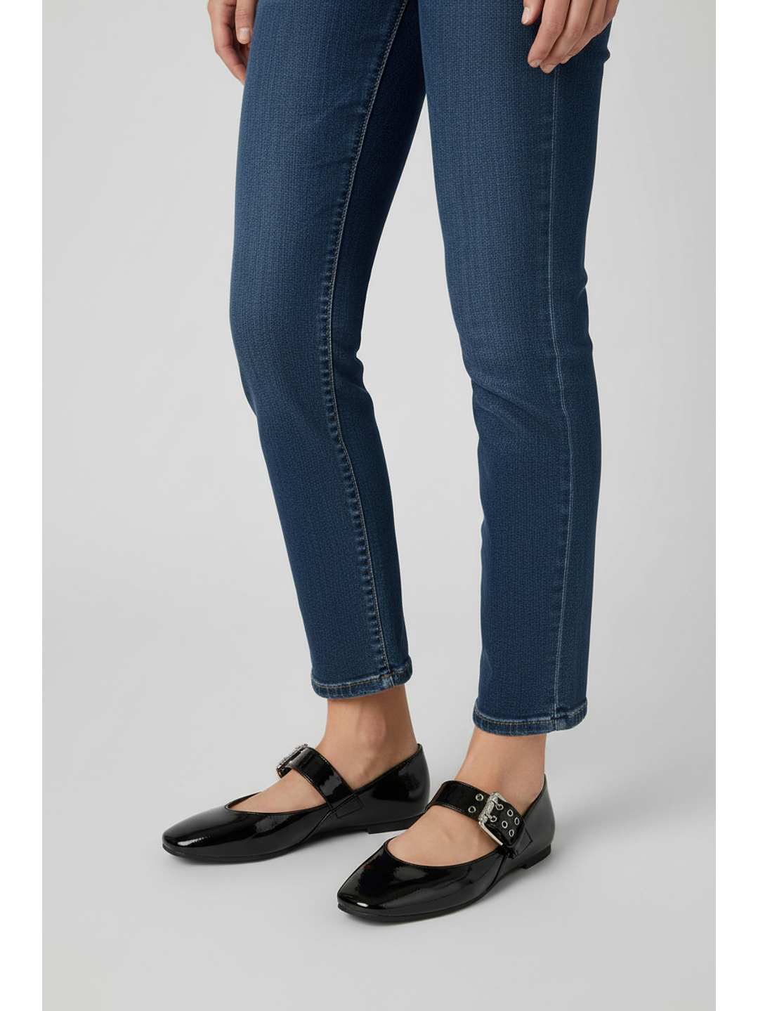 Ballerinas Mary jane suel negro  2187H 2