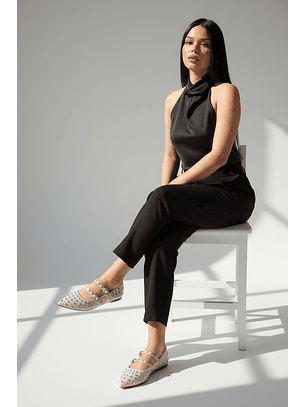 Ballerina Mary Jane Suel beige 86