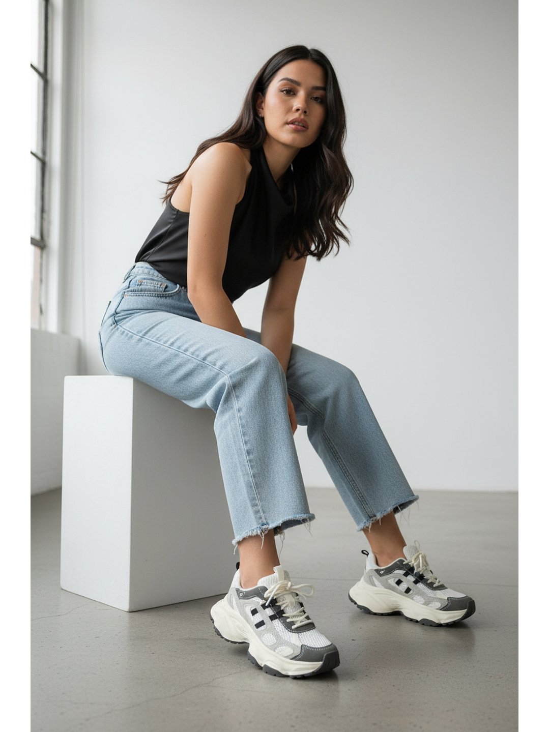 Zapatillas deportivas suel beige/gris 5-2 2