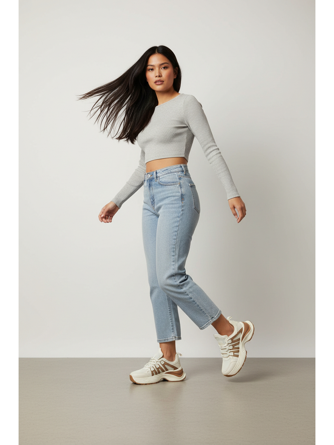 Zapatillas plataforma suel caqui G-1 2