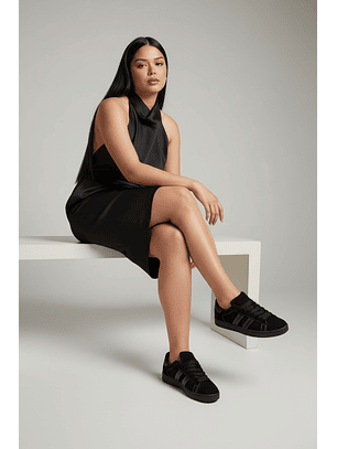 Zapatillas gamuza basicos suel negro 14