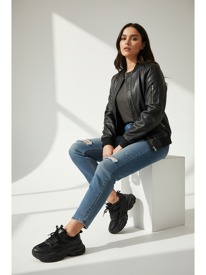 Zapatillas plataforma suel negro 56-1 2