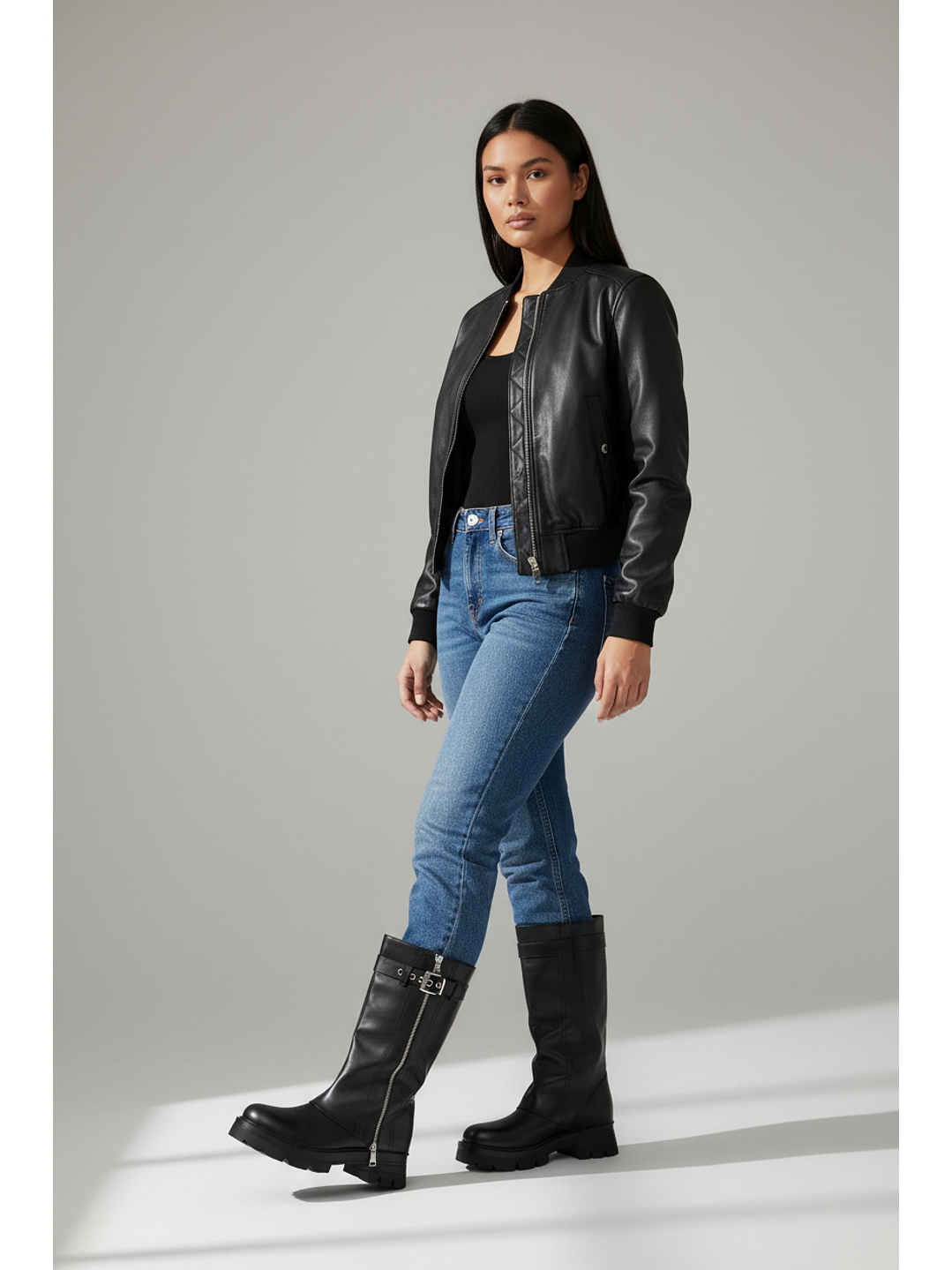 Botas altas suel negro 86-1 2