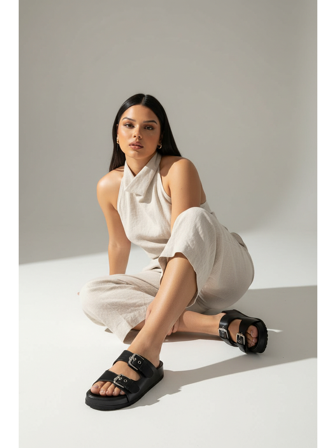 Sandalias Suel vintage negro 46-1 2