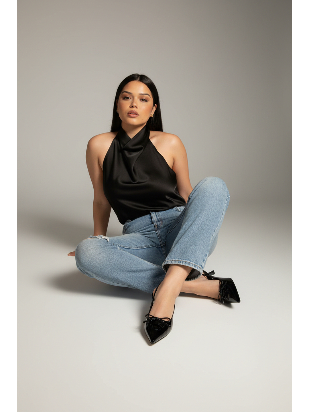 Tacón Kitten Heel suel negro 78  2