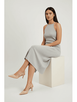 Tacón Stiletto suel beige  H100