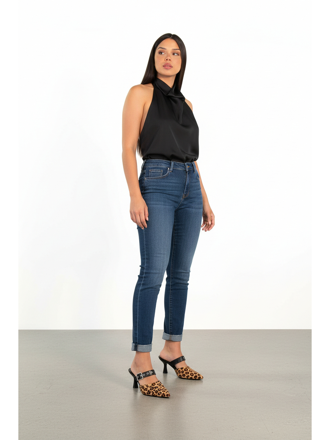 Tacón Kitten Heel Suel Leopard H77 2