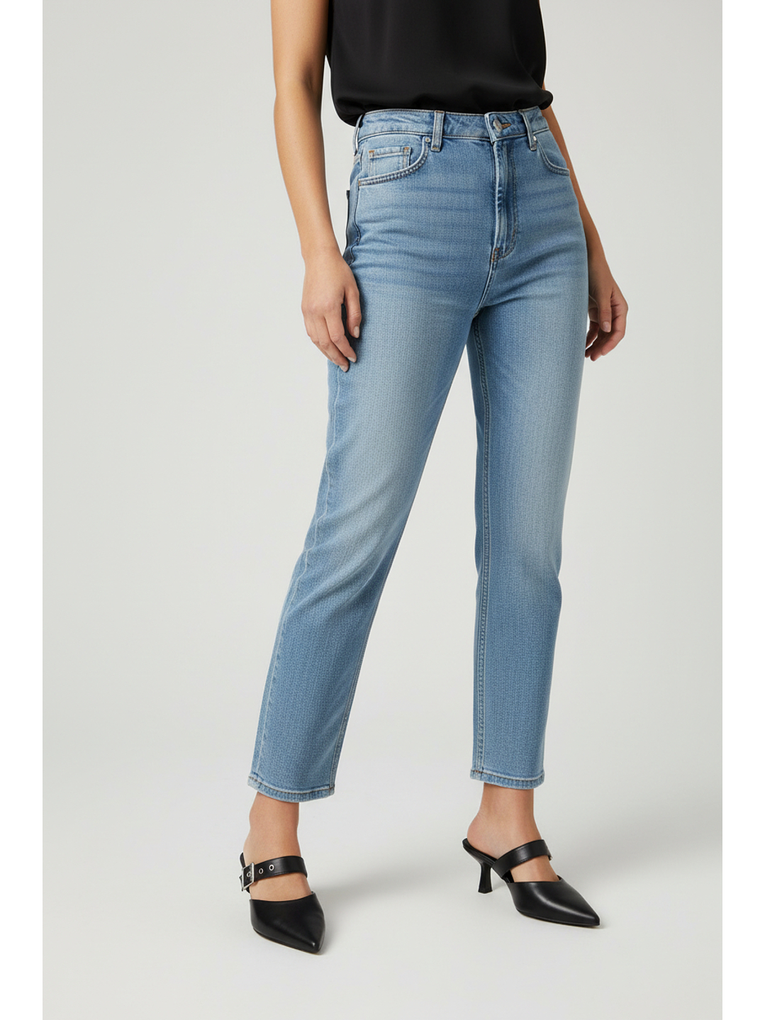 Tacón Kitten Heel Suel Negro H77 2