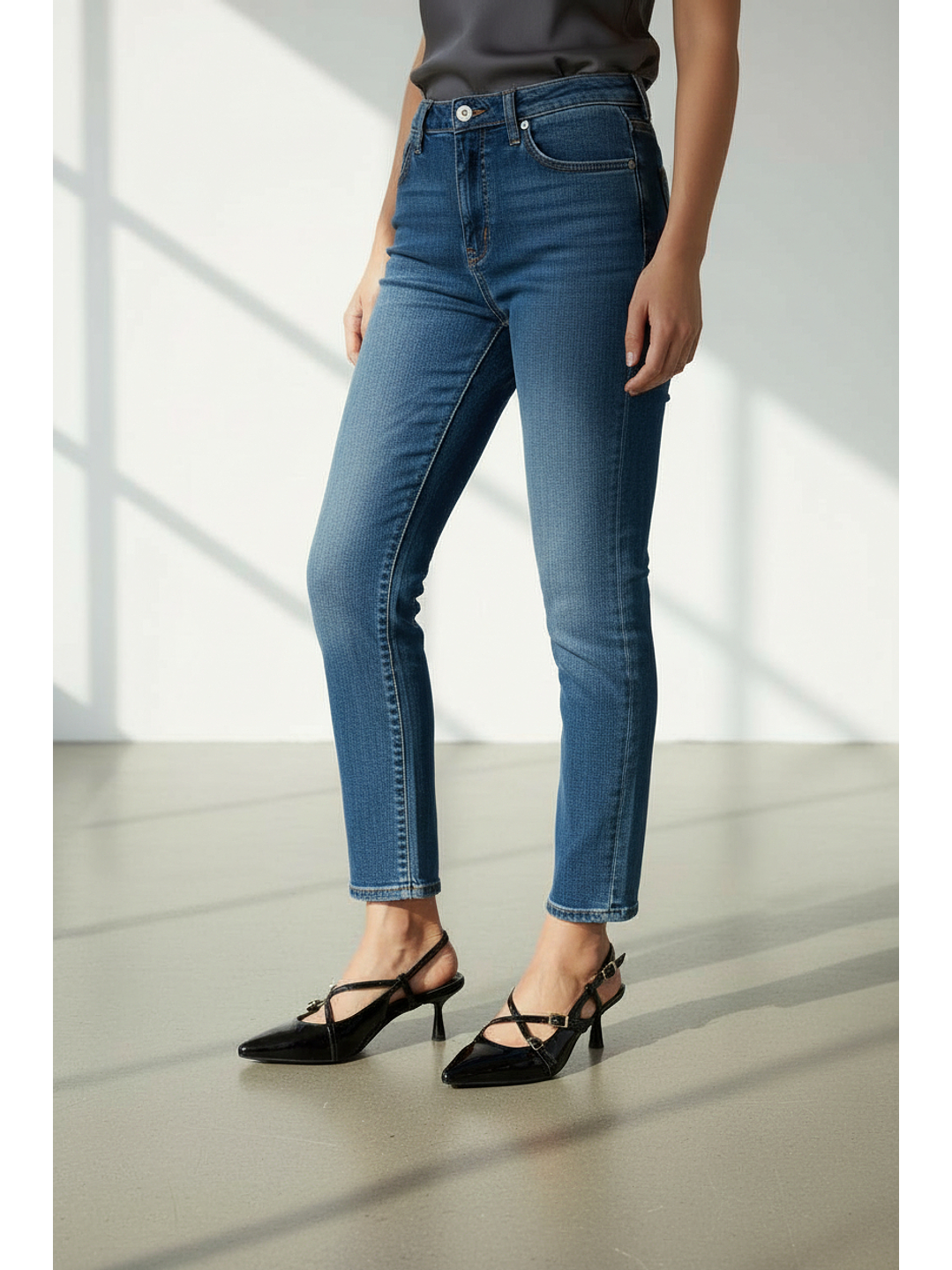 Tacón Stiletto suel negro  H98 2