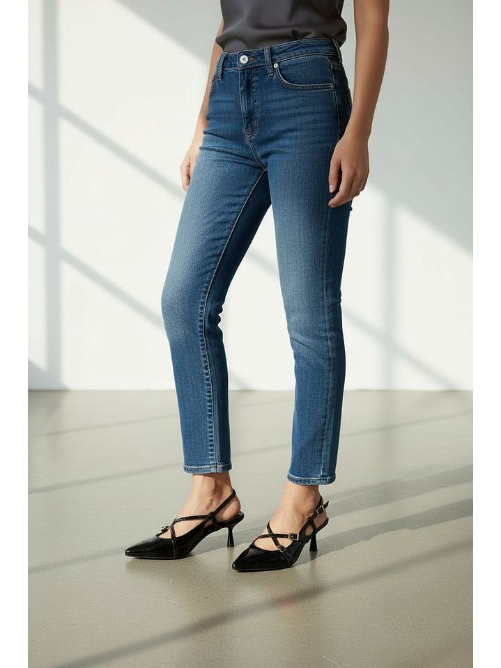 Tacón Stiletto suel negro  H98 2