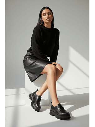 Zuecos Grunge negro 2367