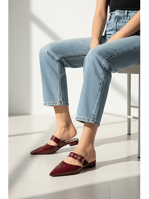 Puntillas Slingback suel burdeo  2151BR