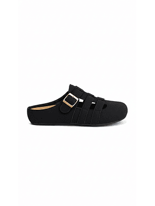 Zuecos clogs suel glam negro 2113