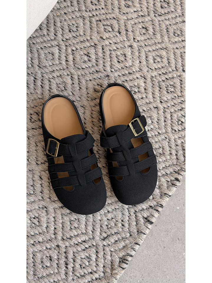 Zuecos clogs suel glam negro 2113 3