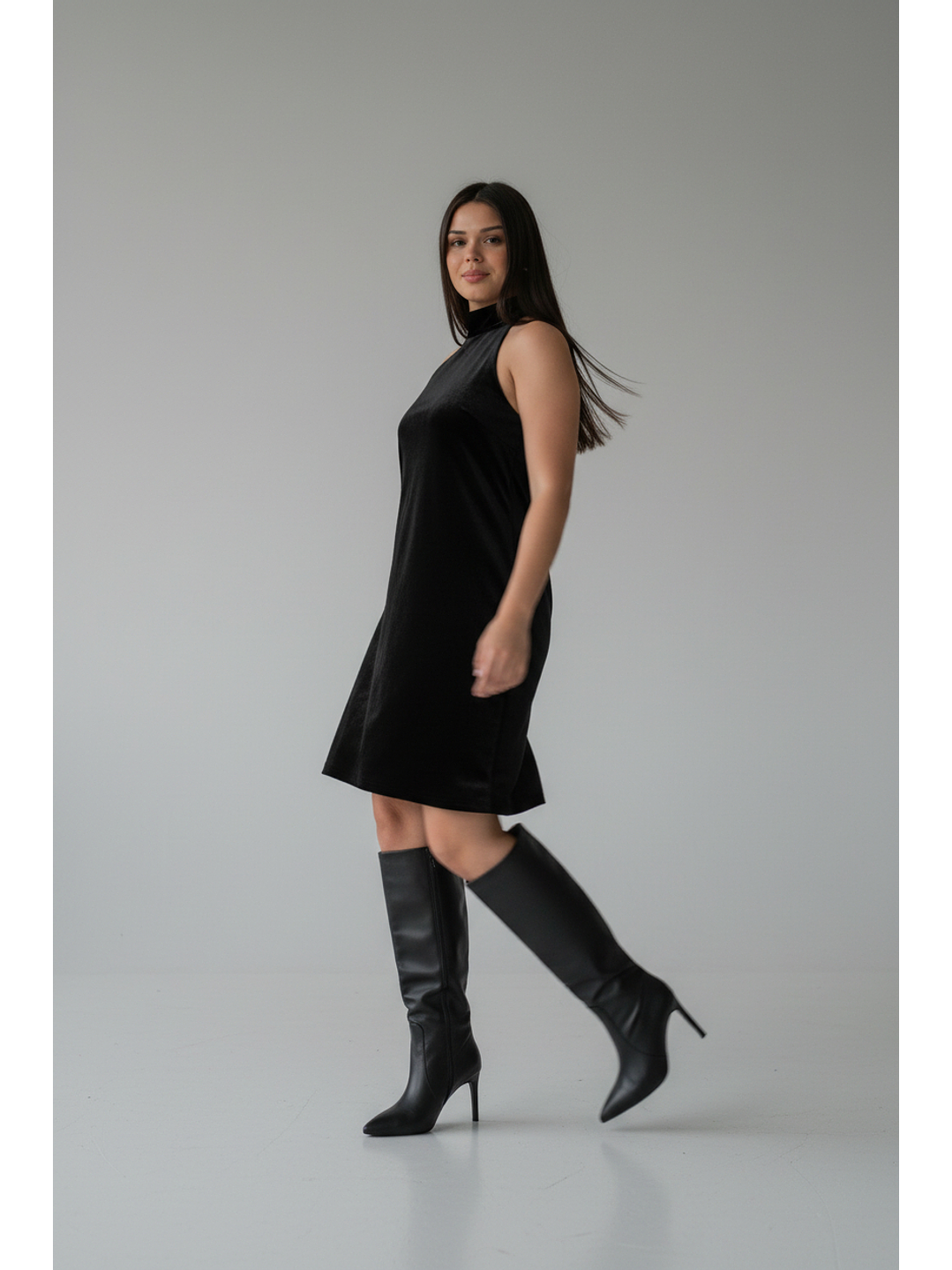Botas altas suel stilettos negro 8-1 2