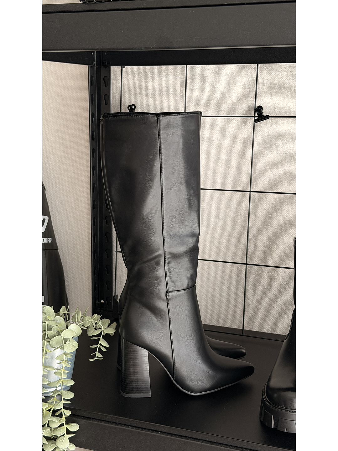 Botas altas suel negro 009 3