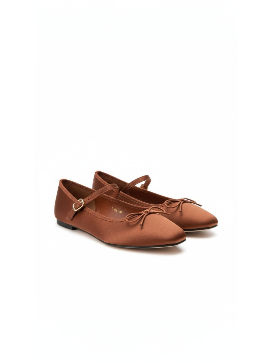 Ballerinas Mary jane suel Marron 42 1