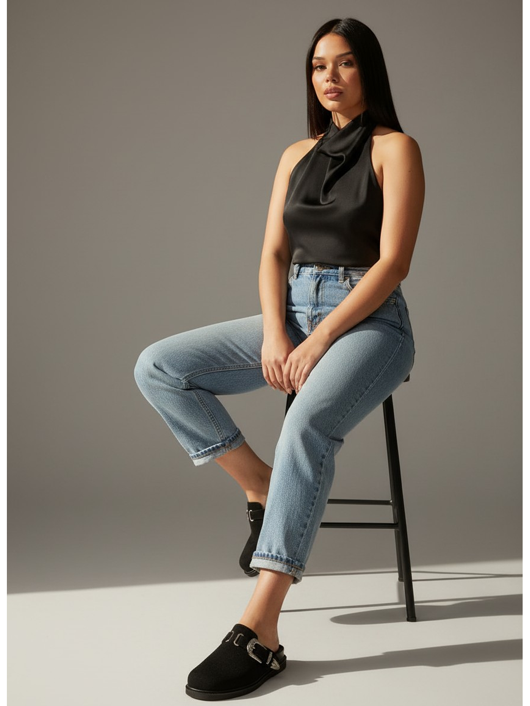 Zuecos Mule Suel negro T44 2