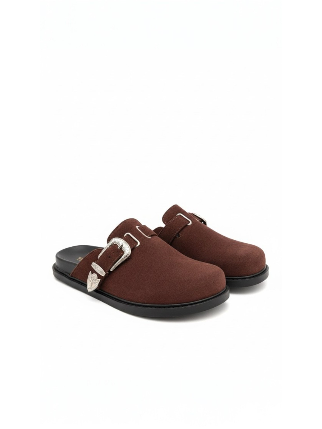 Zuecos Mule Suel Marron 44 1
