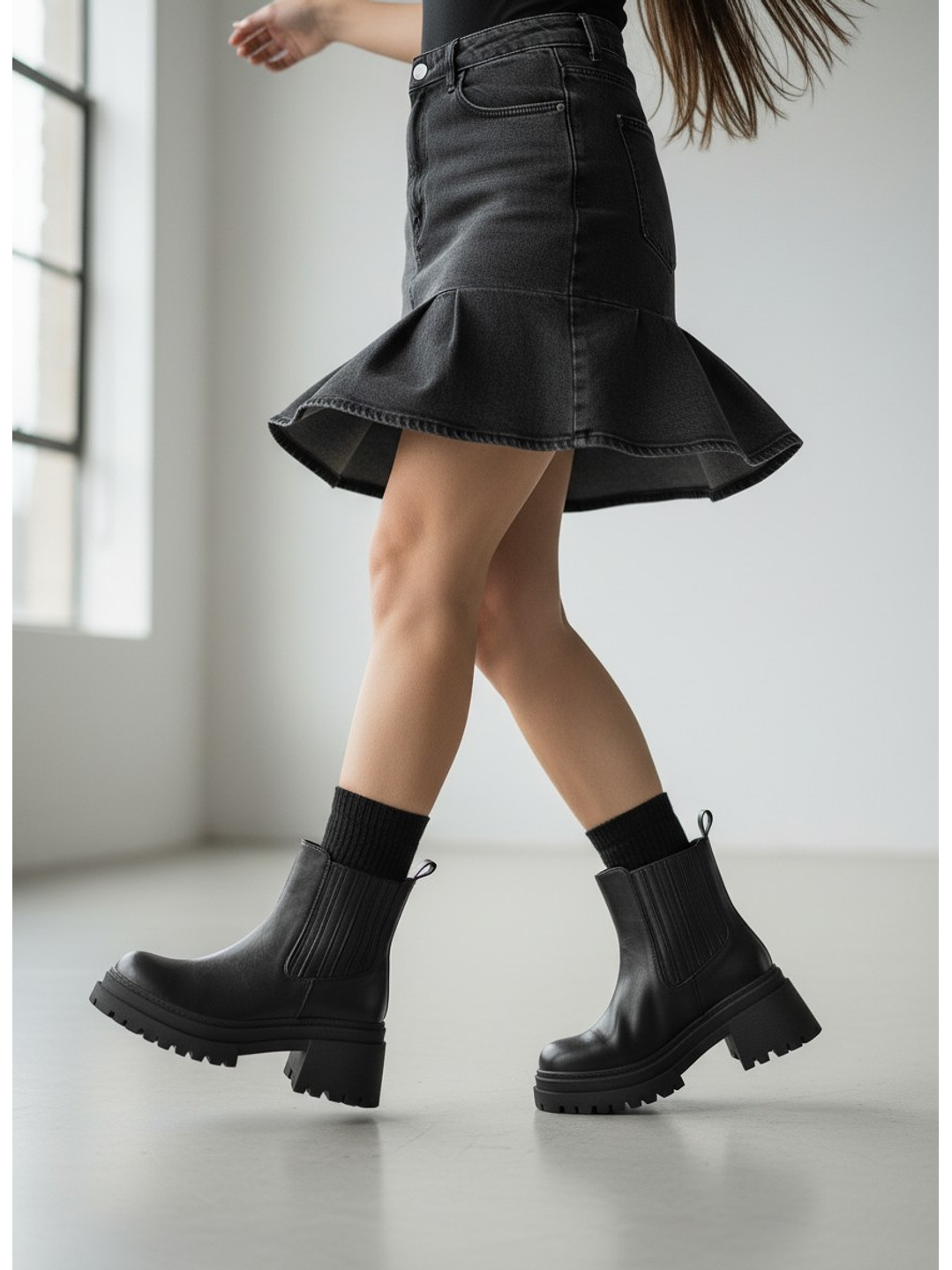 Bota funcional Suel negro 2688 4