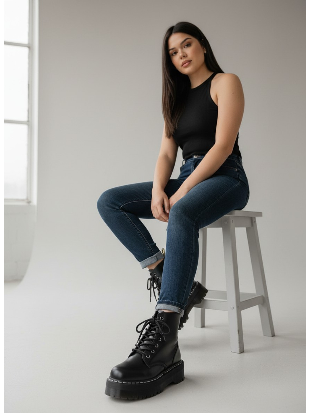 Bota suel negro 43-1 2