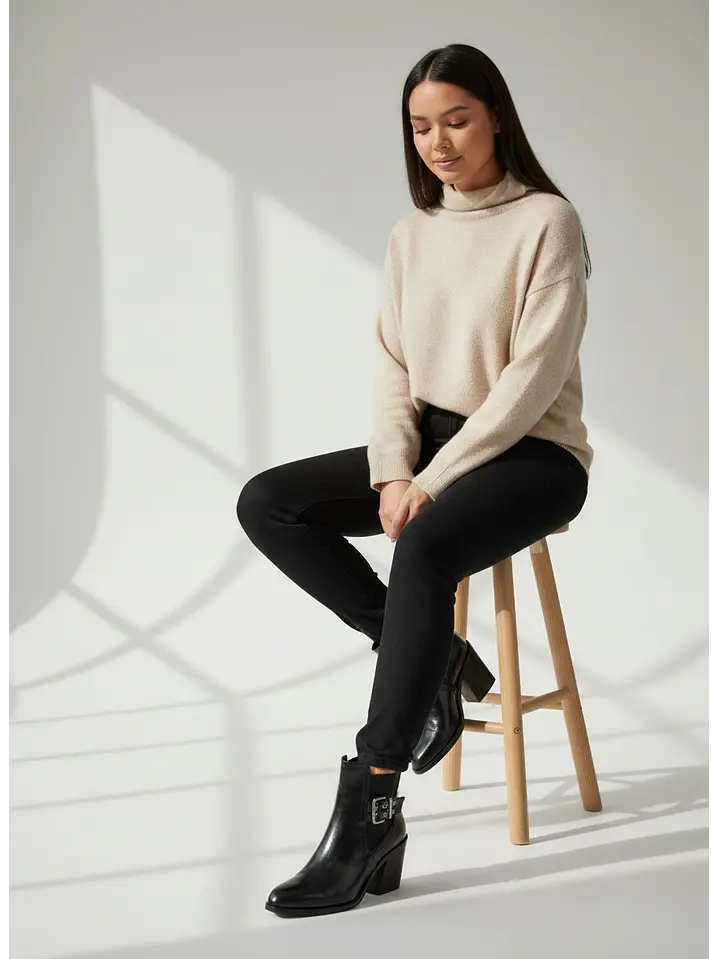Bota suel negro 2636 2
