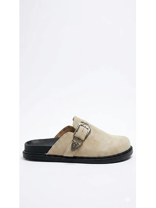 Zuecos Mule Suel Blanco invierno 44