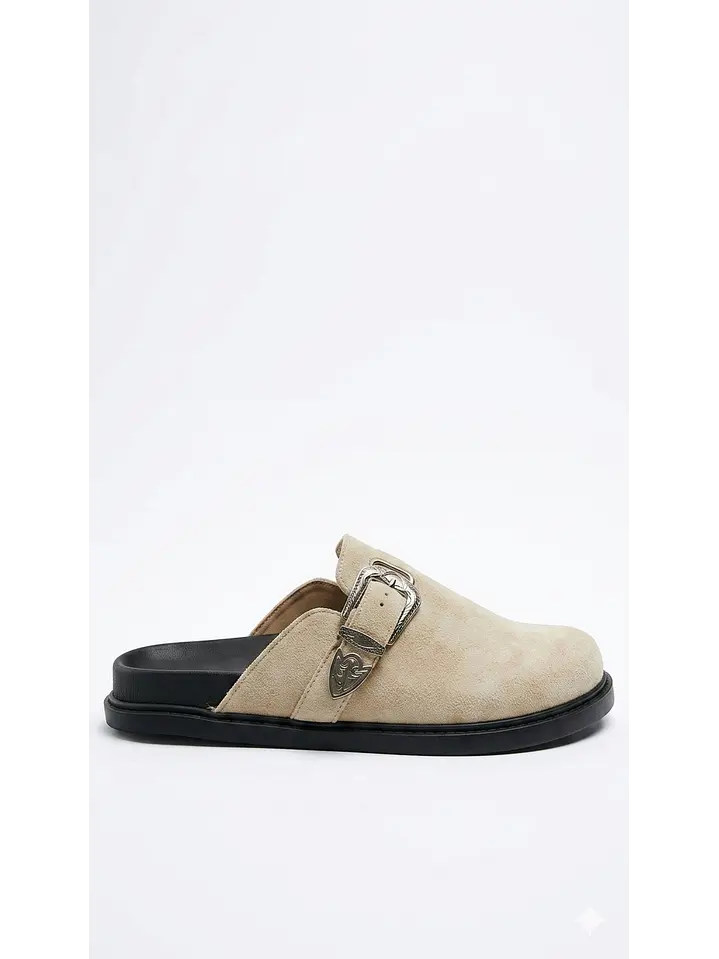 Zuecos Mule Suel Blanco invierno 44 1