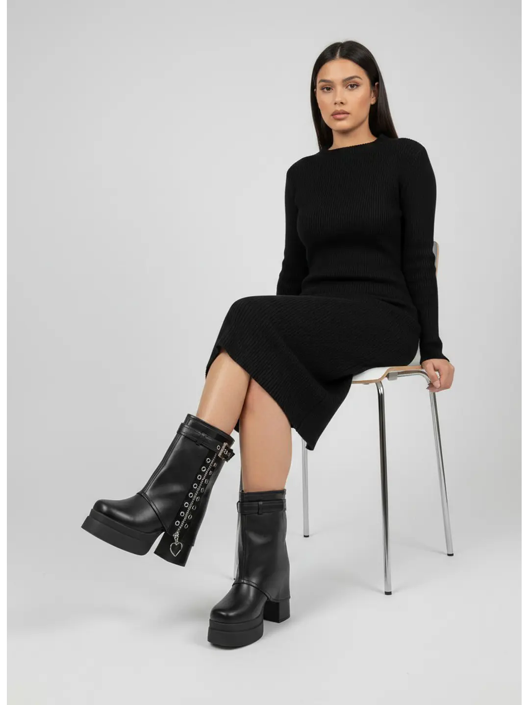 Bota suel negro berlín  3